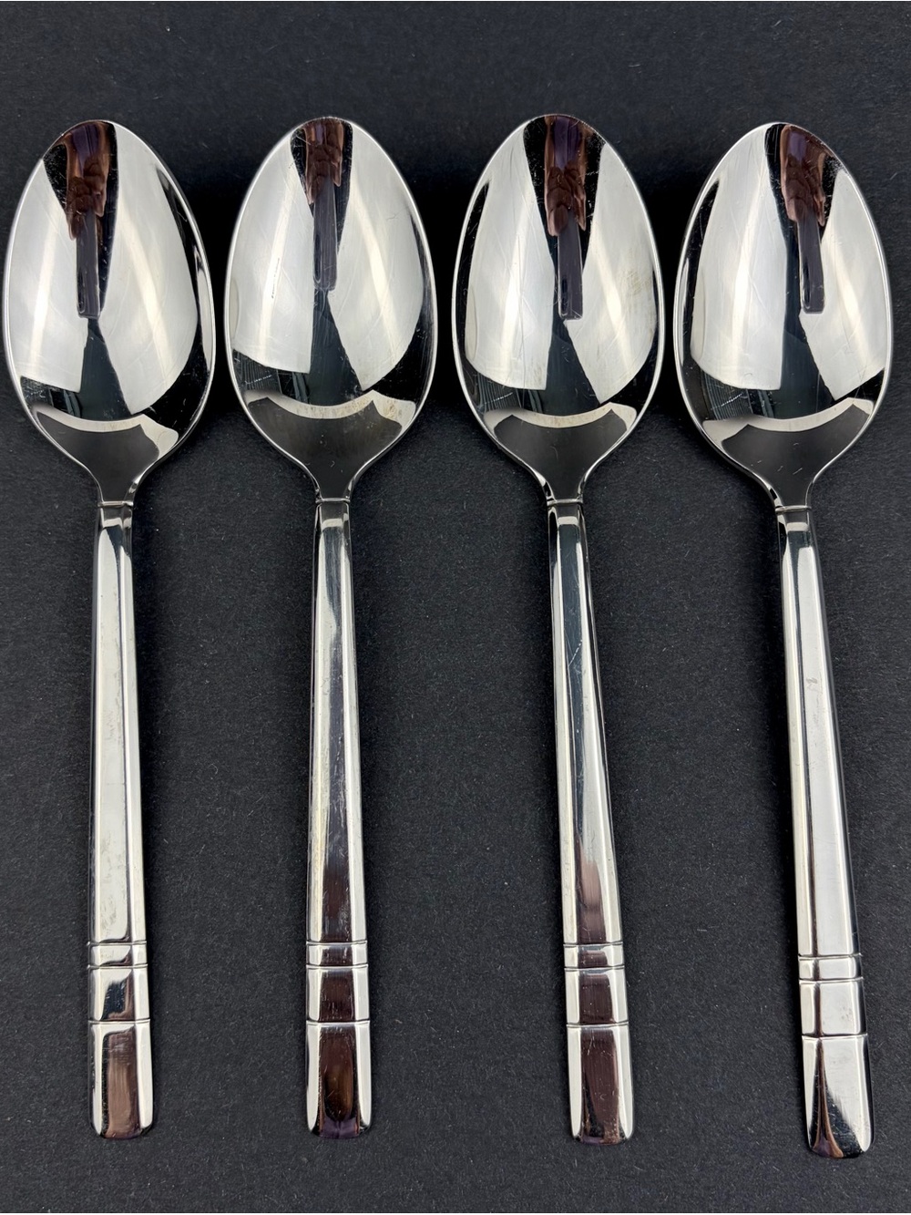 JA Henckels "Madison Square" Teaspoons Lot of 4 Stainless 18/10 Glossy 6.5 in